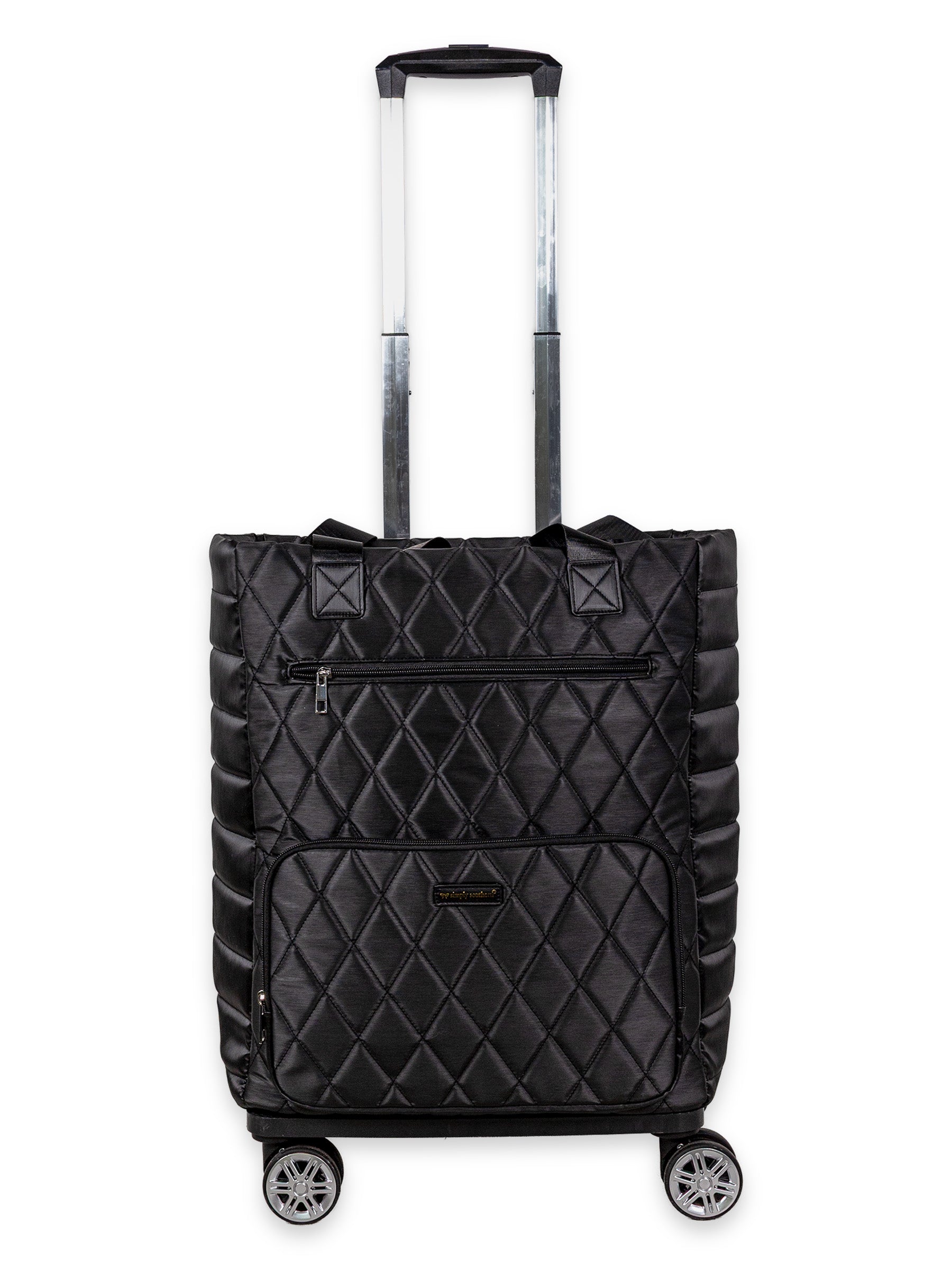 Simply Southern Swivel Rolling Tote | Black