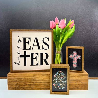 10x10 Happy Easter Sign - The Bronze Butterfly