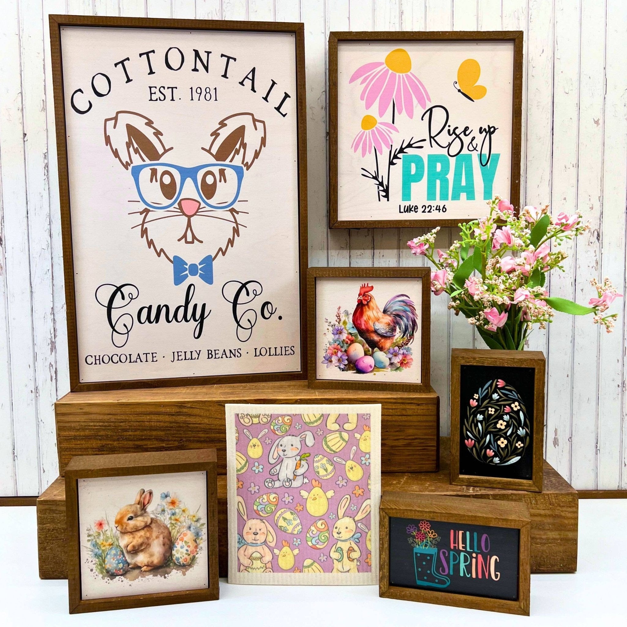 10x10 Rise Up And Pray Sign - The Bronze Butterfly