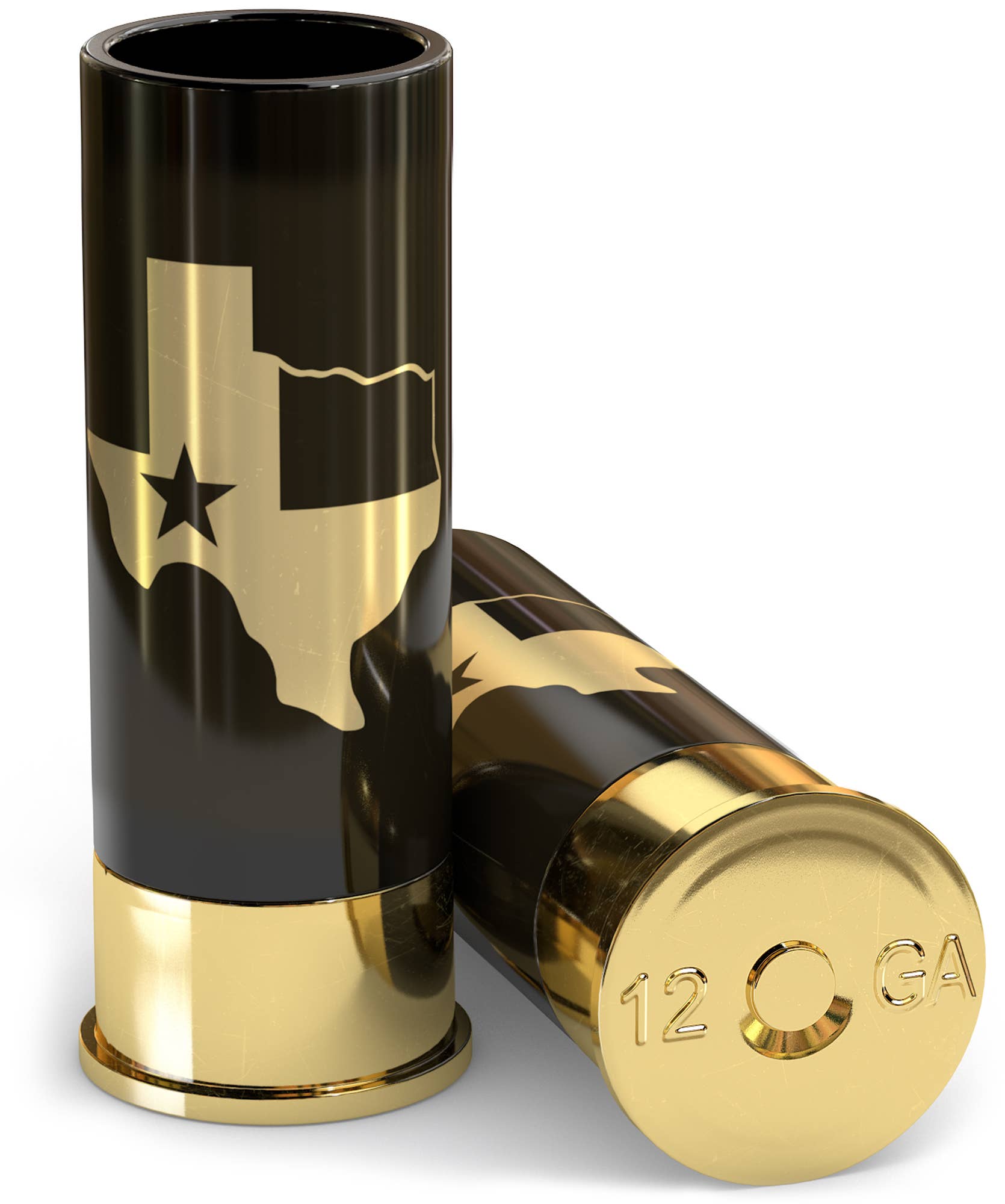 12 Gauge Texas Flag Shot Glasses - Set of 4 - The Bronze Butterfly