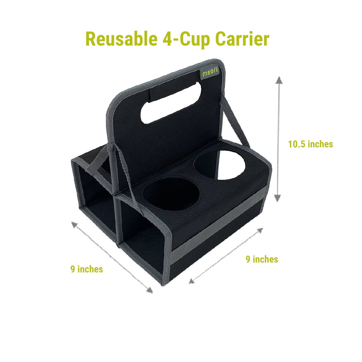 Reusable  Drink Carriers 6-Cup / Lava Black