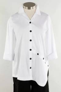 15044 WHT TRV ARTIST TUNIC - The Bronze Butterfly