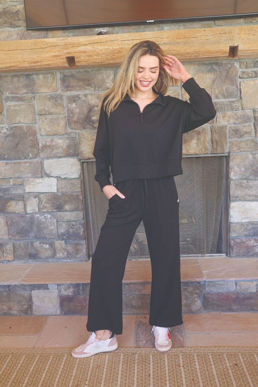 Simply Southern Cropped Quarter Zip