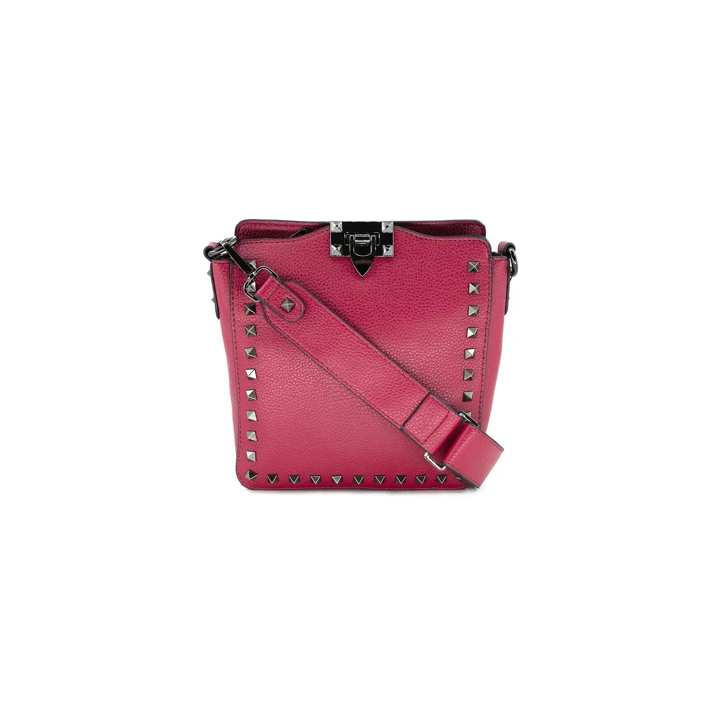 2482 - Fuchia Studded Crossbody