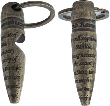 2nd Amendment 50 BMG Keychain Bottle Opener - The Bronze Butterfly