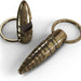 2nd Amendment 50 BMG Keychain Bottle Opener - The Bronze Butterfly