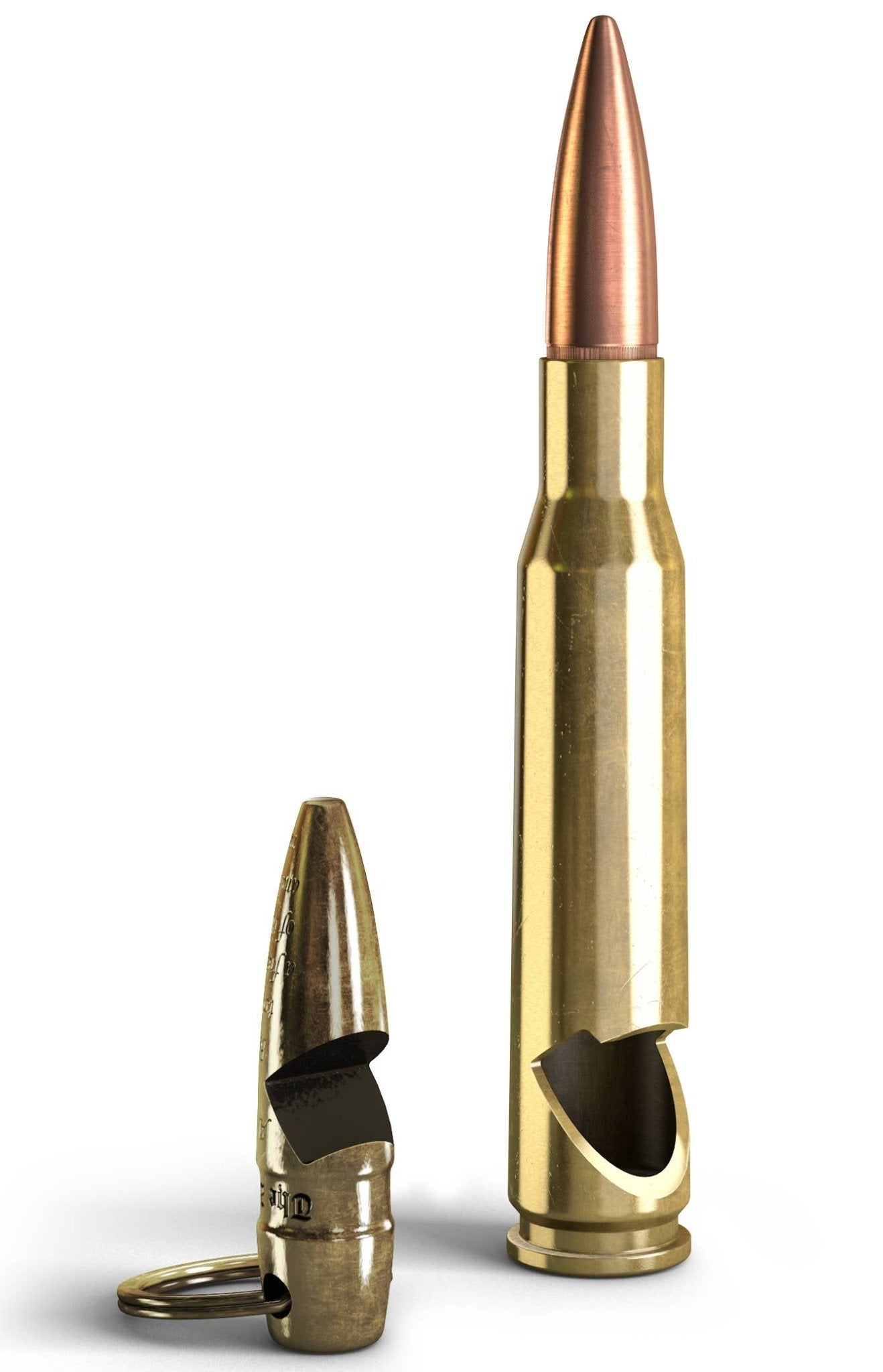 2nd Amendment 50 BMG Keychain Bottle Opener - The Bronze Butterfly