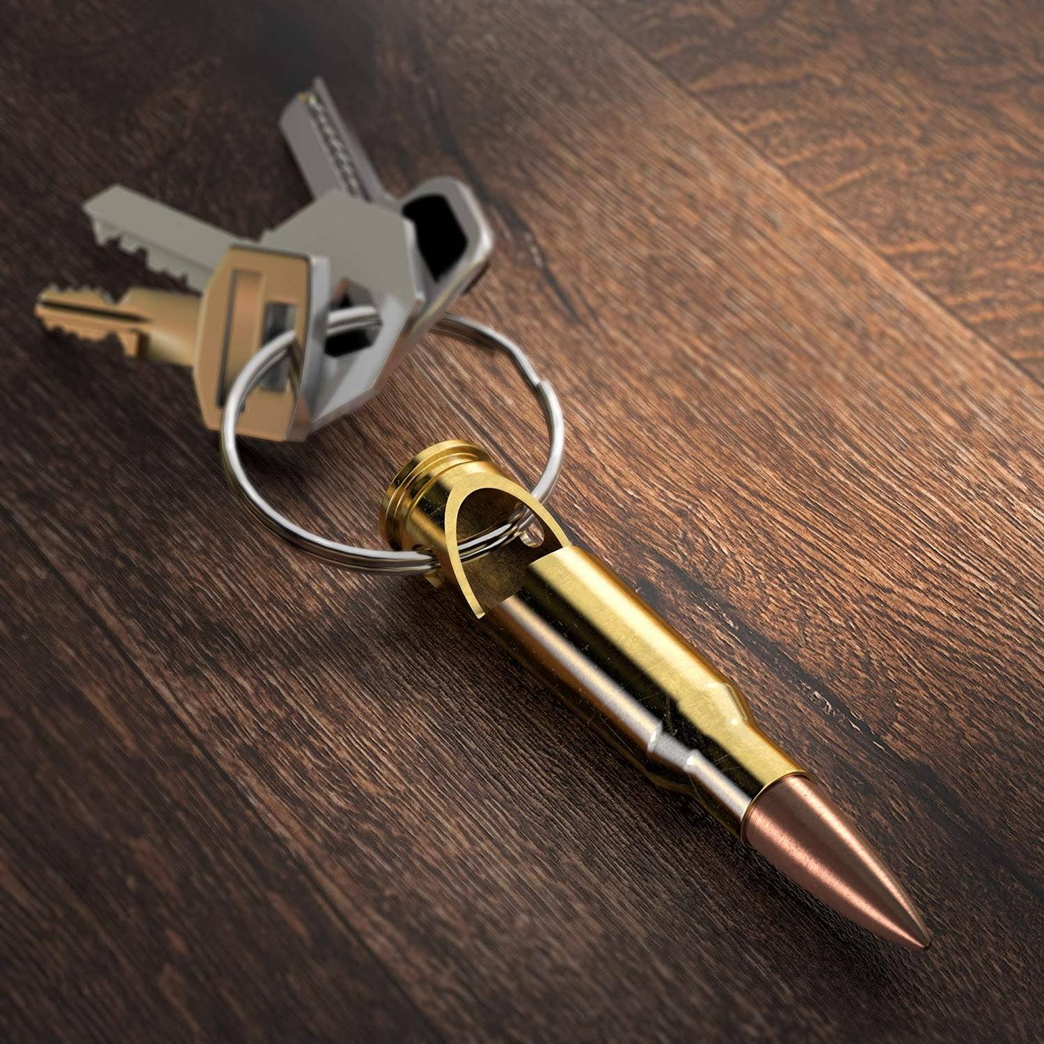 308/7.62 Real Bullet Keychain Bottle Opener - The Bronze Butterfly