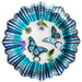 3D Blue Butterfly - Large Wind Spinner - The Bronze Butterfly