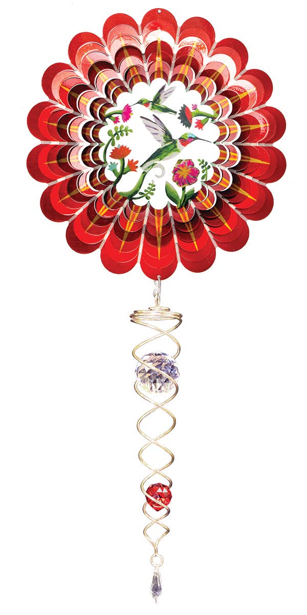 3D Hummingbird - Mini Set Wind Spinner - The Bronze Butterfly