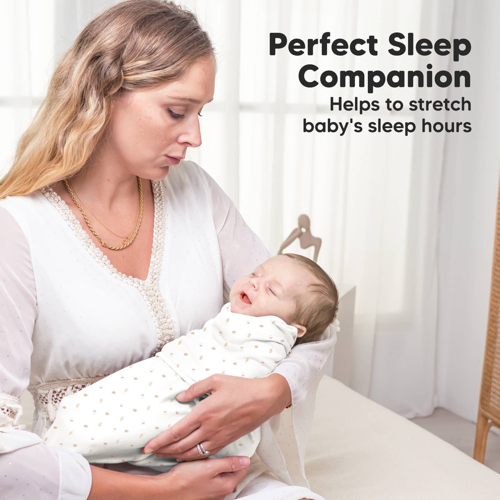 3pk Soothe Zippy Baby Swaddles 0 - 3 Months,Newborn Sleep Sack - The Bronze Butterfly