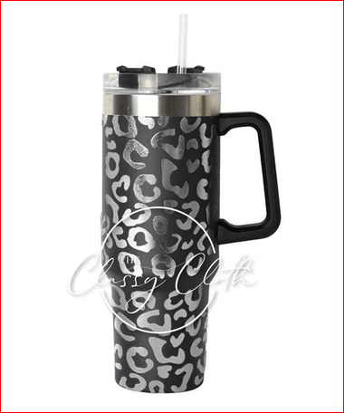 40 oz Quencher Tumbler - The Bronze Butterfly