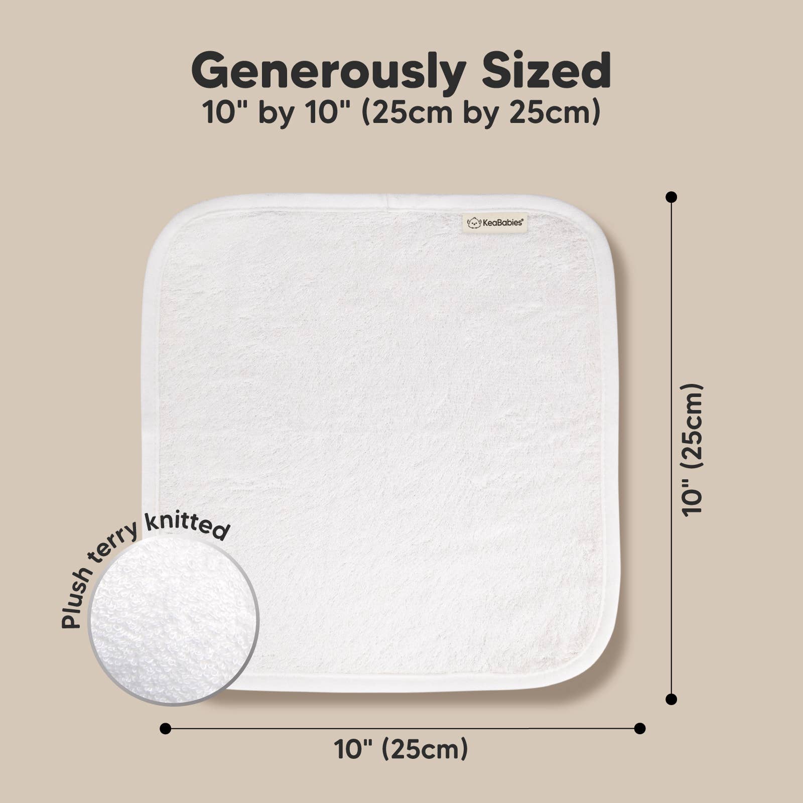 6 - Pack Baby Wash Cloths - The Bronze Butterfly