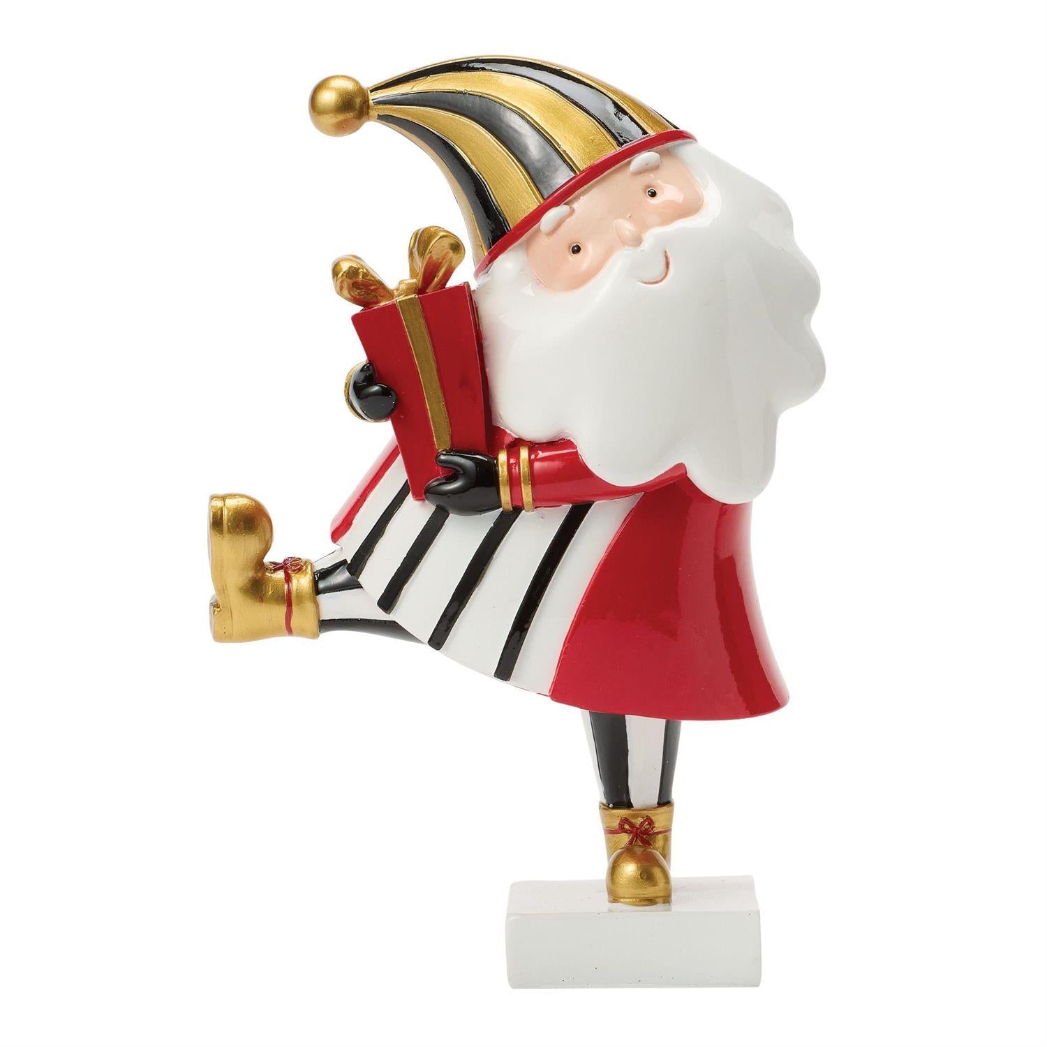 Clamx Santa holding gift box