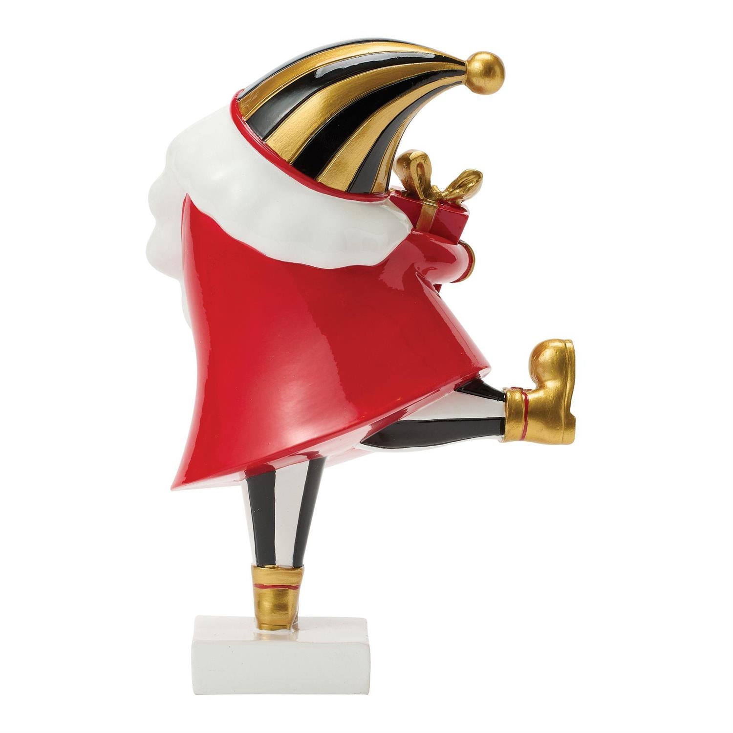 Clamx Santa holding gift box
