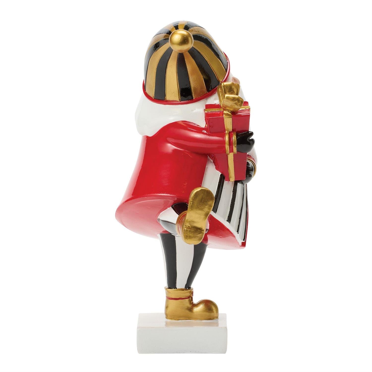 Clamx Santa holding gift box