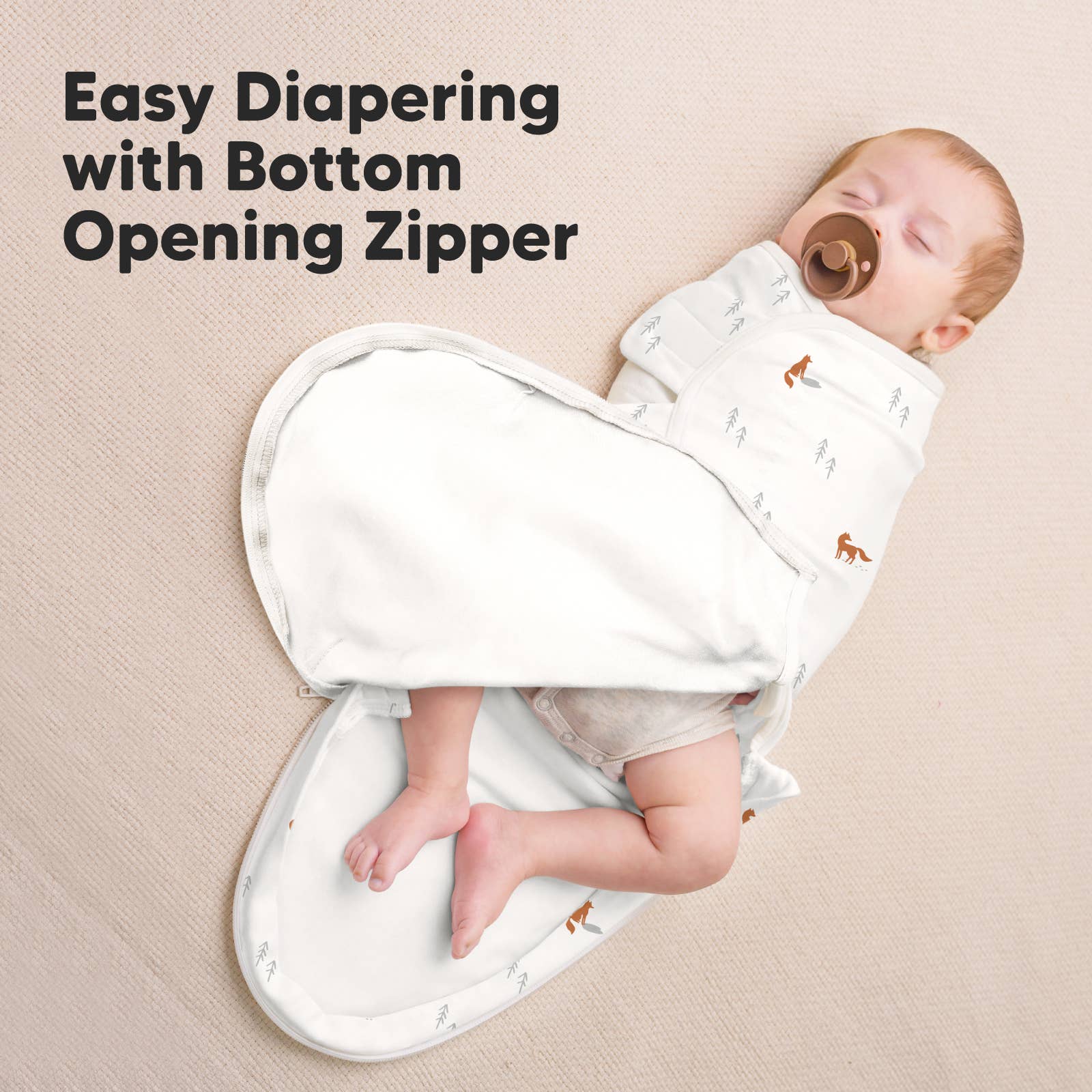 3pk Soothe Zippy Baby Swaddles 0-3 Months,Newborn Sleep Sack