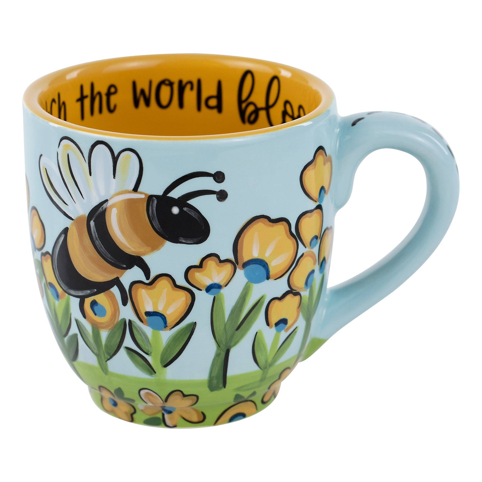 Bee Kind Flower Mug - The Bronze Butterfly