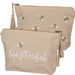 Bee You Tiful Embroidered Zipper Pouch - The Bronze Butterfly