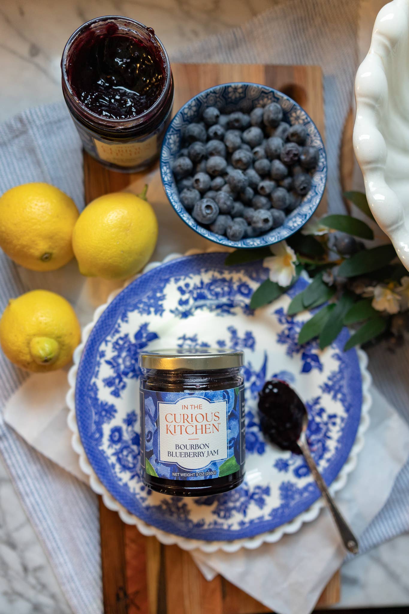 Blueberry Bourbon Jam 9 oz |  Gourmet Blueberry Spread - The Bronze Butterfly