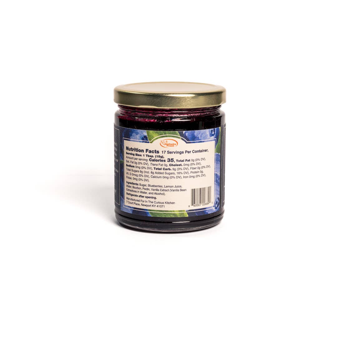 Blueberry Bourbon Jam 9 oz |  Gourmet Blueberry Spread - The Bronze Butterfly