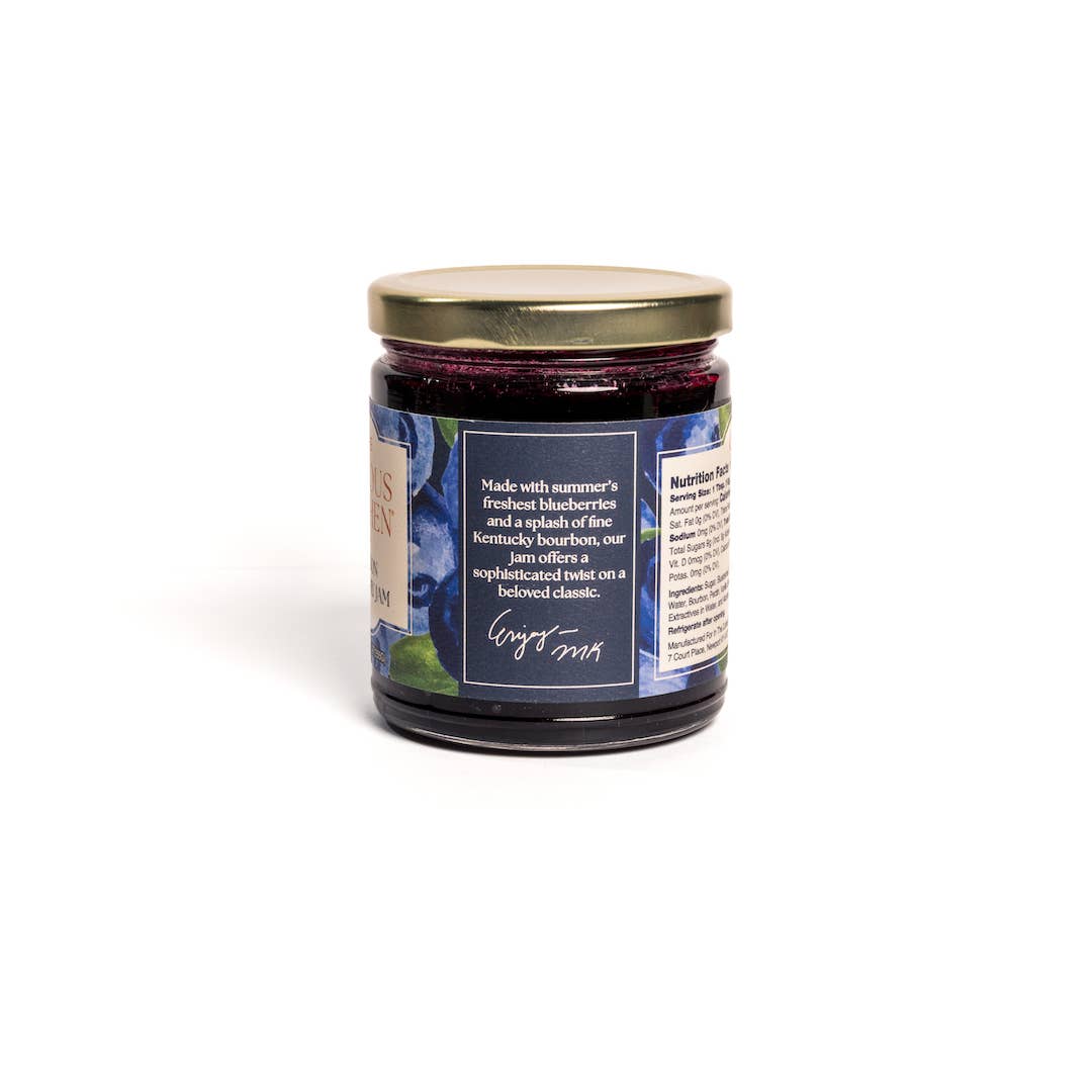 Blueberry Bourbon Jam 9 oz |  Gourmet Blueberry Spread - The Bronze Butterfly