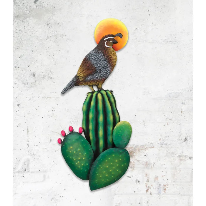 Cactus Quail Wall Decor