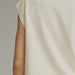 Cap Sleeve Crew Neck Top - Almond | Entro - The Bronze Butterfly