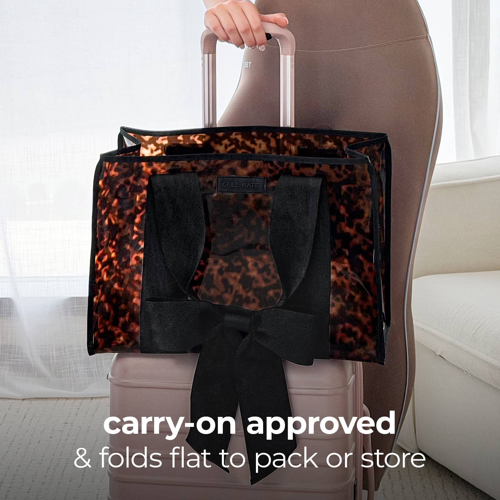 Case-Mate Tortoiseshell Bow Jelly Tote Bag - The Bronze Butterfly