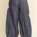 Crochet Applique Striped Barrel Pants - The Bronze Butterfly