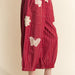 Crochet Applique Striped Barrel Pants - The Bronze Butterfly