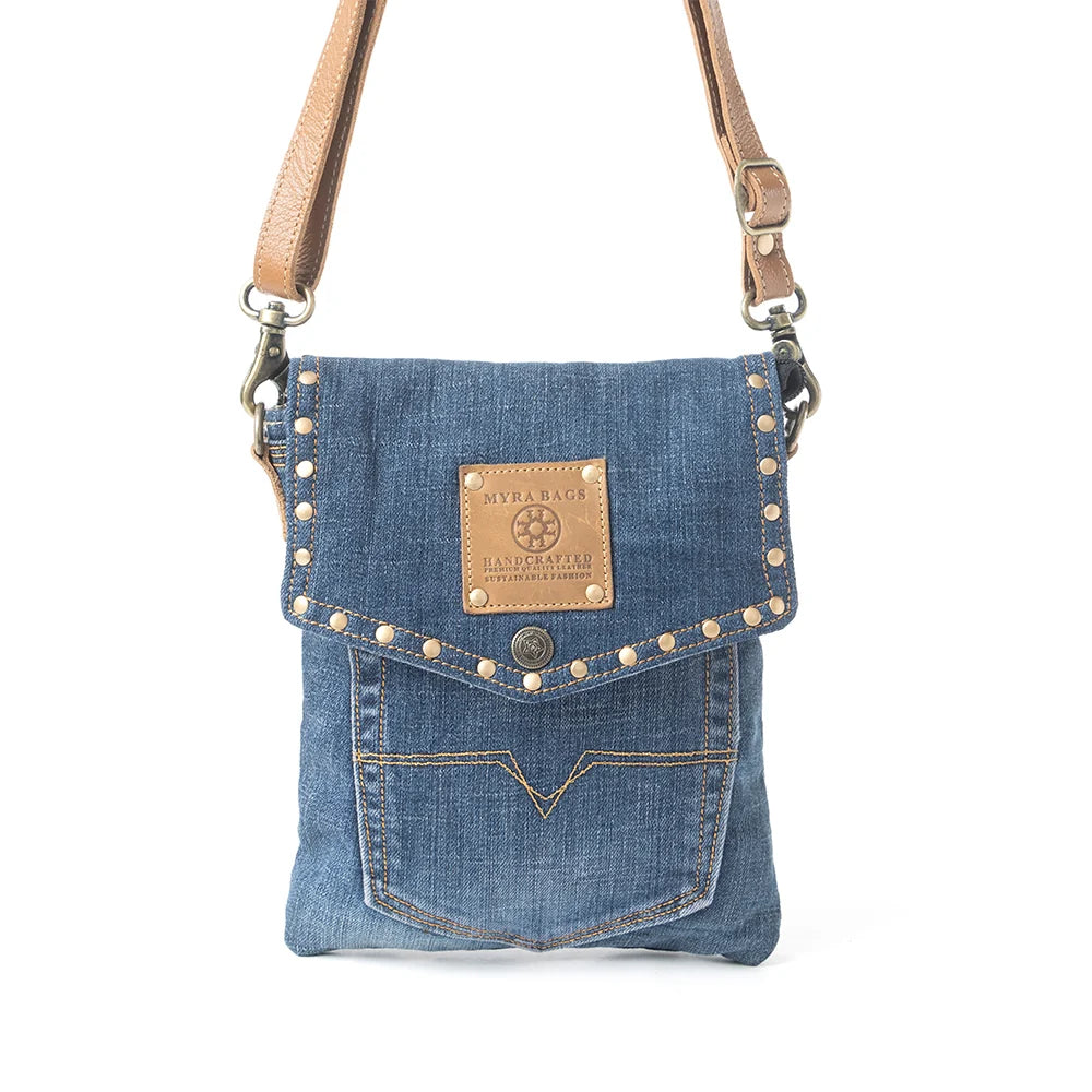 Dahlia Denim Crossbody | Myra Bag - The Bronze Butterfly