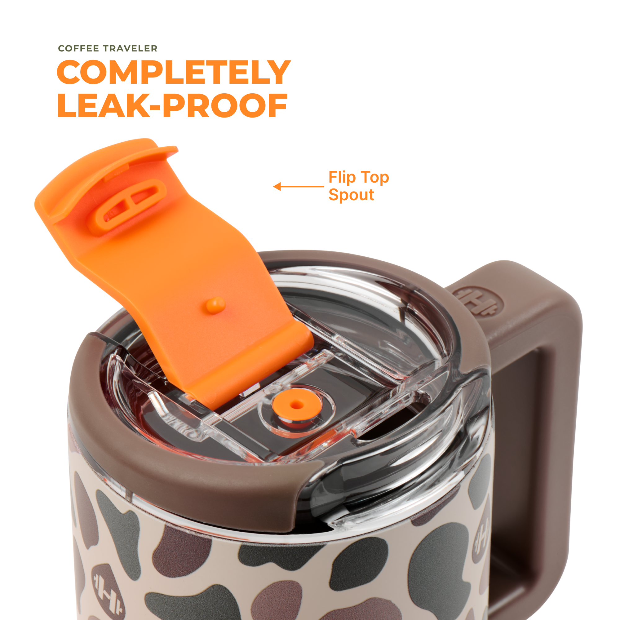 Duck Camo HydroJug 20 oz Traveler Coffee Mug -The Bronze Butterfly