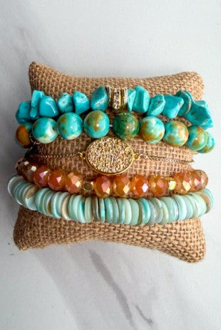 Firenza Five-Strand Bracelet Set | Dylan Jewelry - The Bronze Butterfly