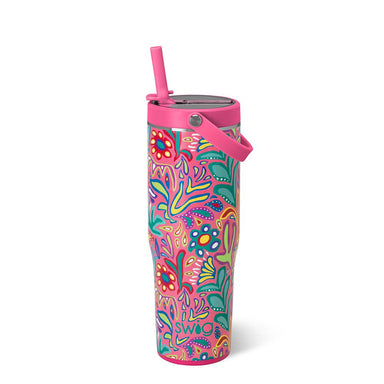 Flora Rosa 30oz Leakproof To-Go Tumbler | Swig Life - The Bronze Butterfly