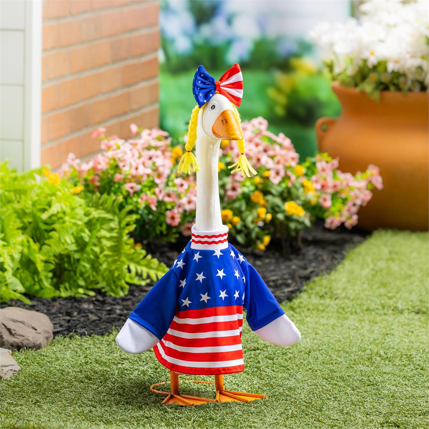 Giddy the Goose Outfit Patriotic Dress - The Bronze Butterfly