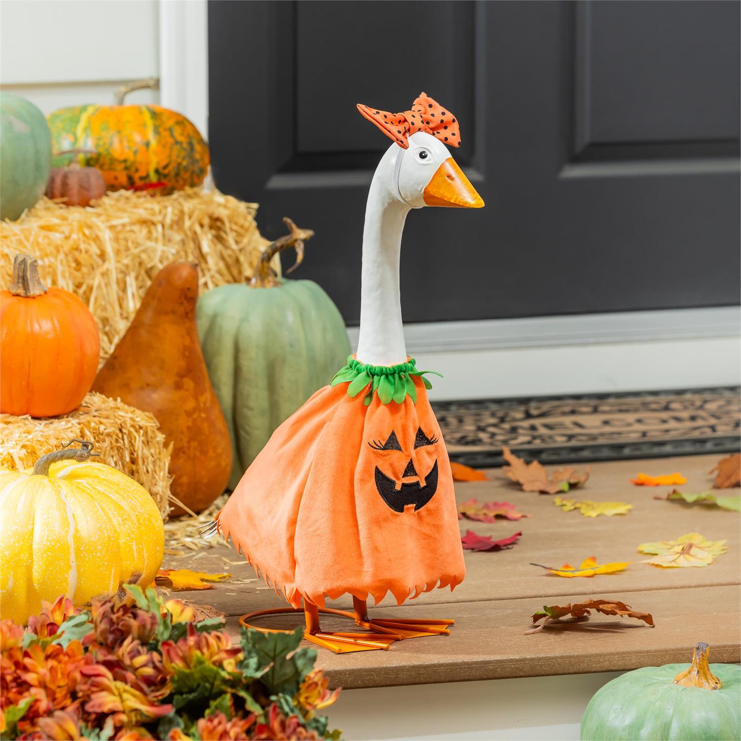 Giddy the Goose Outfit Pumpkin Poncho - The Bronze Butterfly