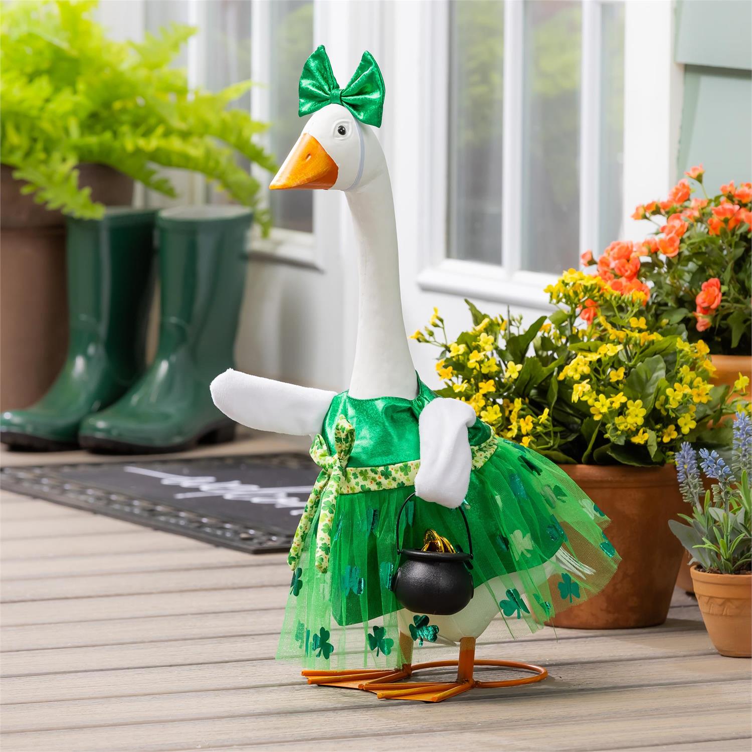 Giddy the Goose St. Patrick’s Day Outfit | Dress & Bow - The Bronze Butterfly
