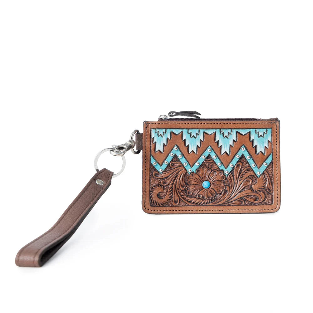 Hand Hewn Western Card Holder | Myra Bag - The Bronze Butterfly