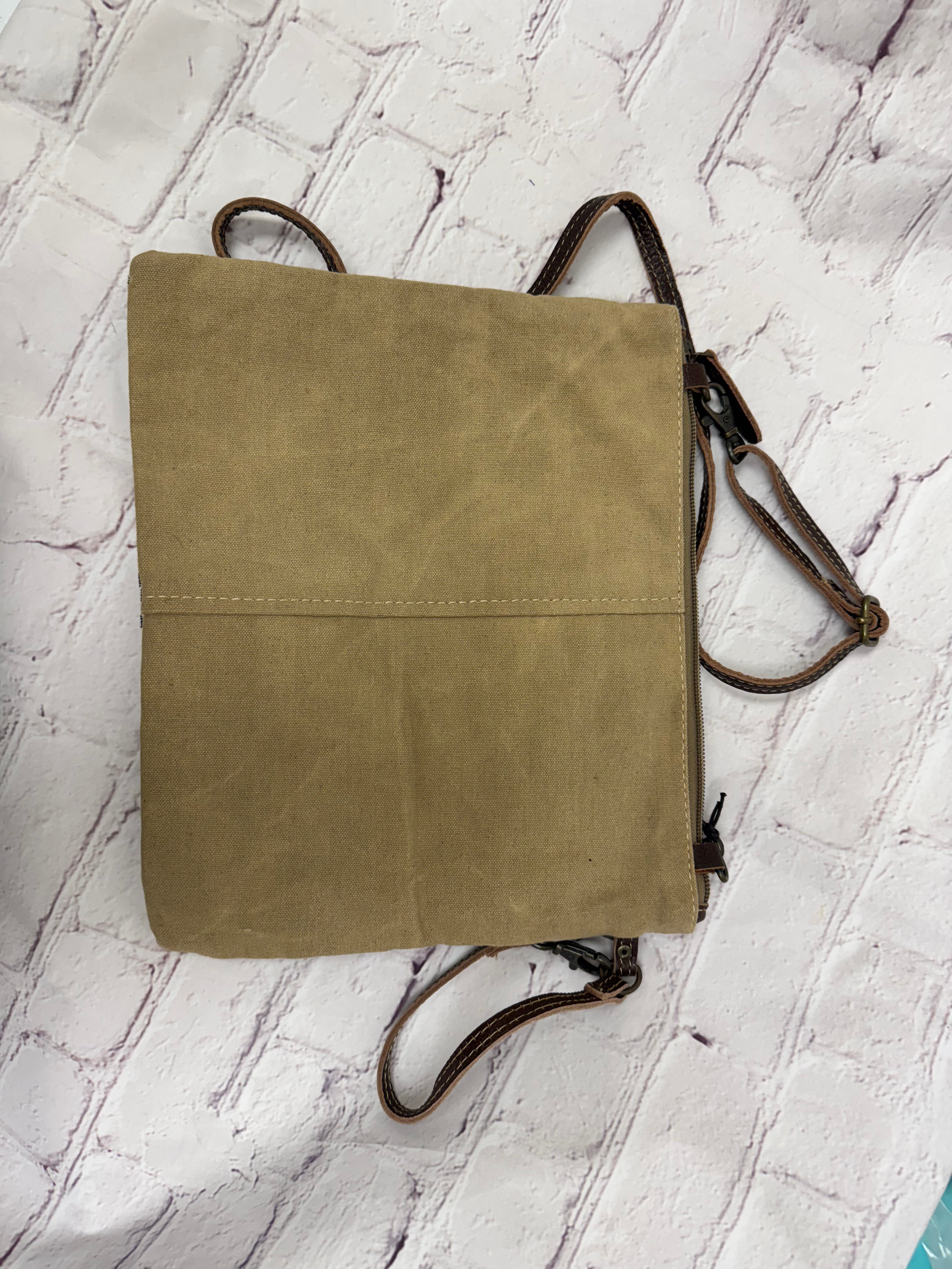 Classic Canvas and Leather Hair on Crossbody Myra