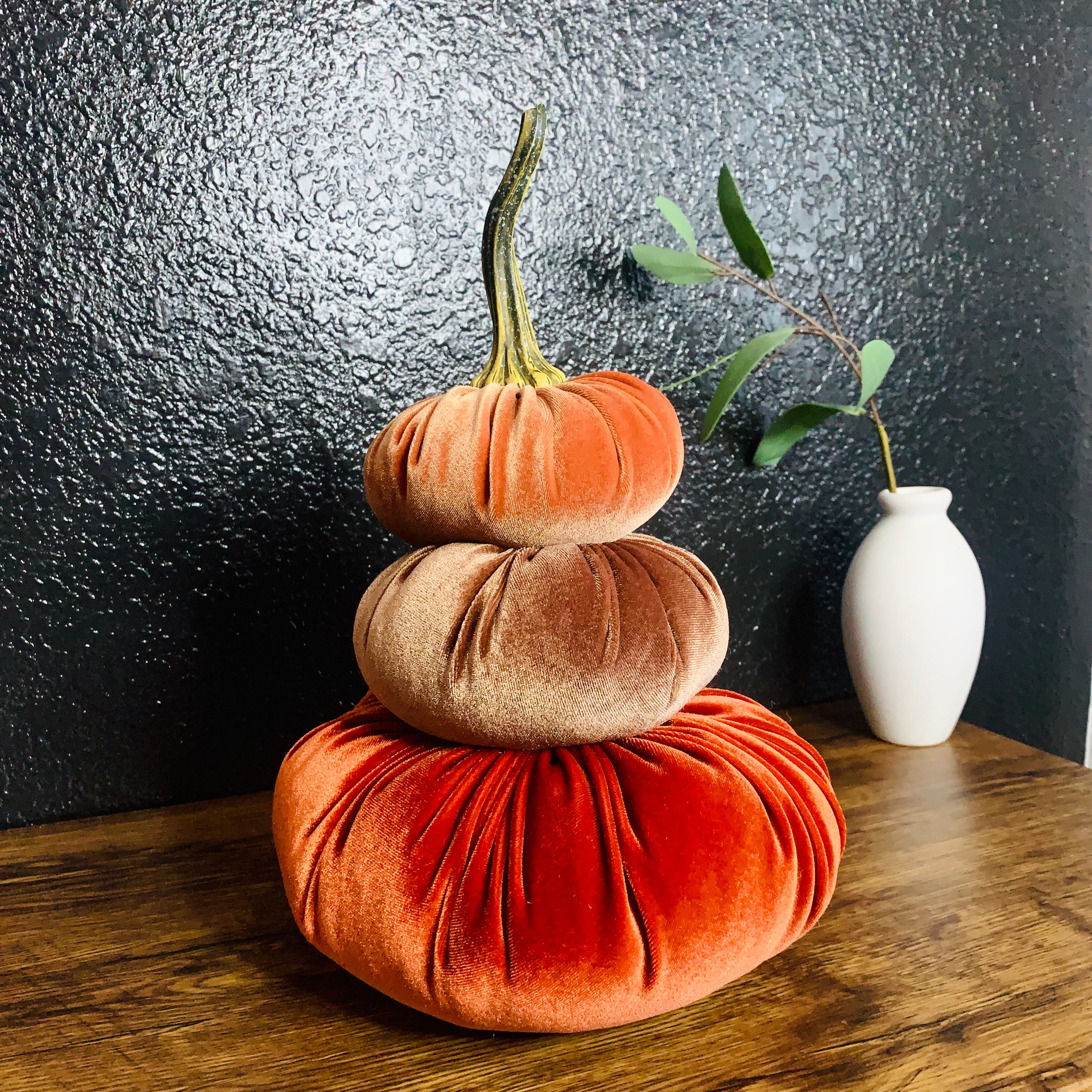 Handmade Stacked Pumpkin
