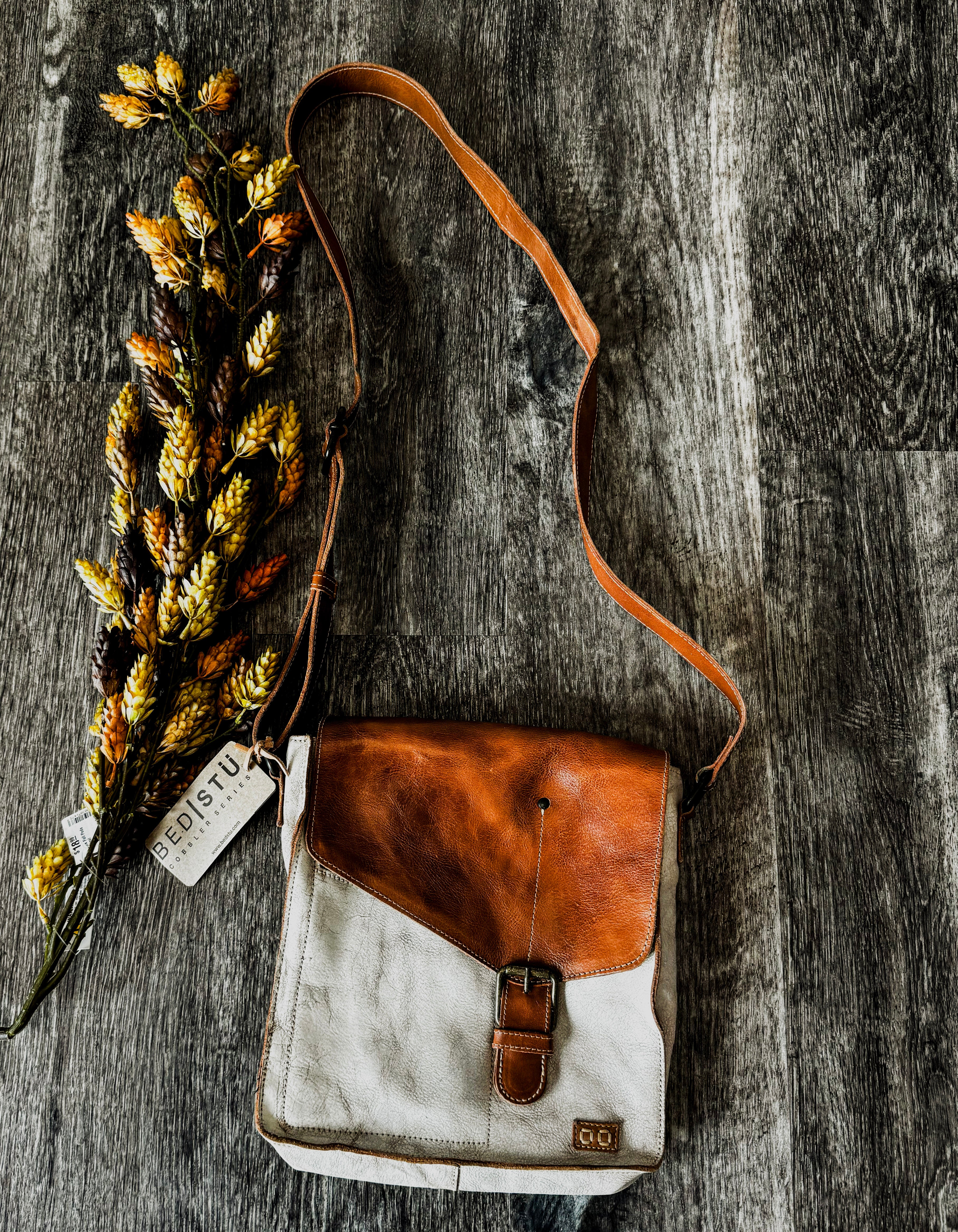 BED|STU x ROAN Venice Beach Crossbody in Nectar Lux Tan Rustic