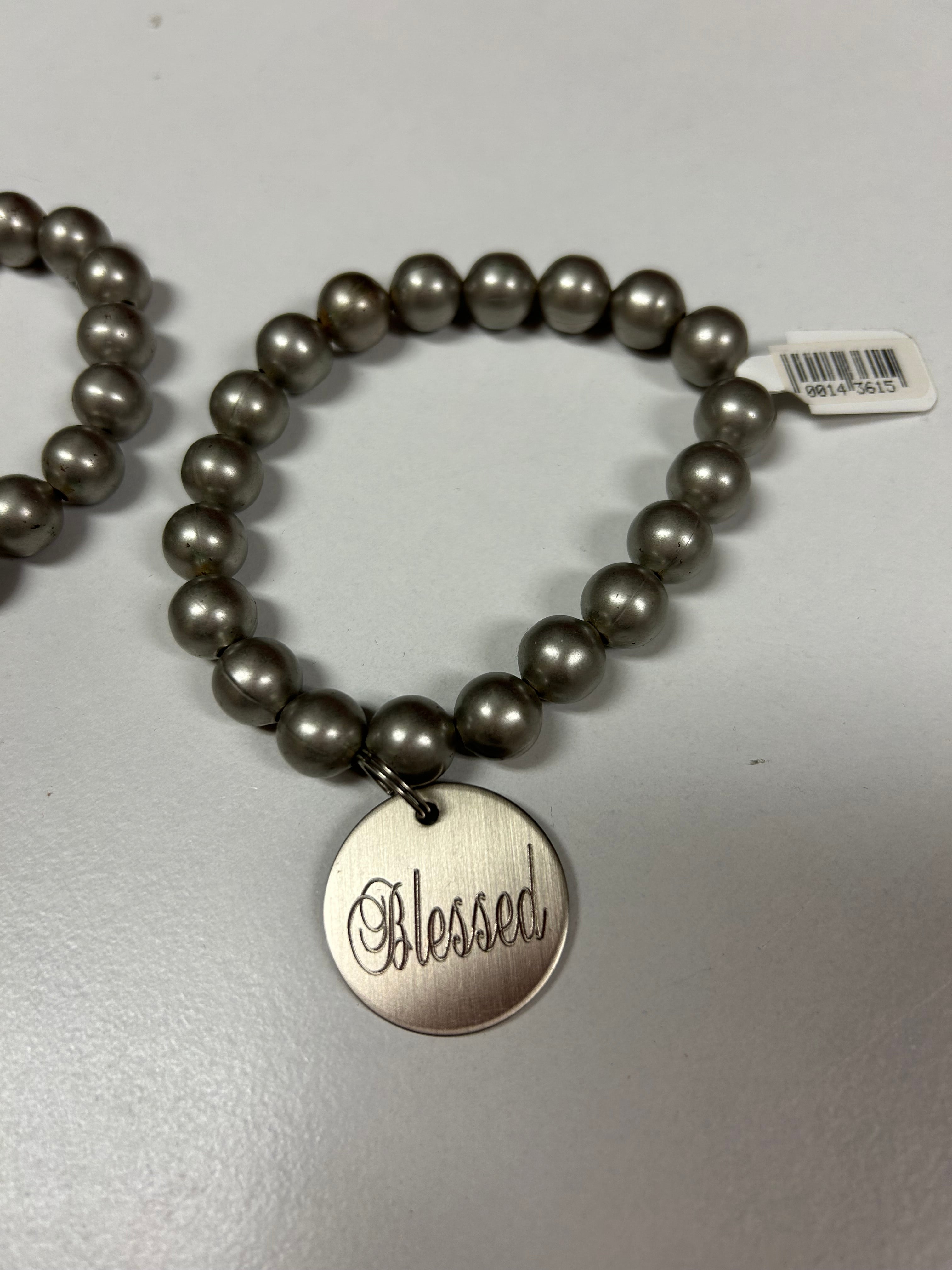 Inspirational Bracelet Antique Silver Blessed