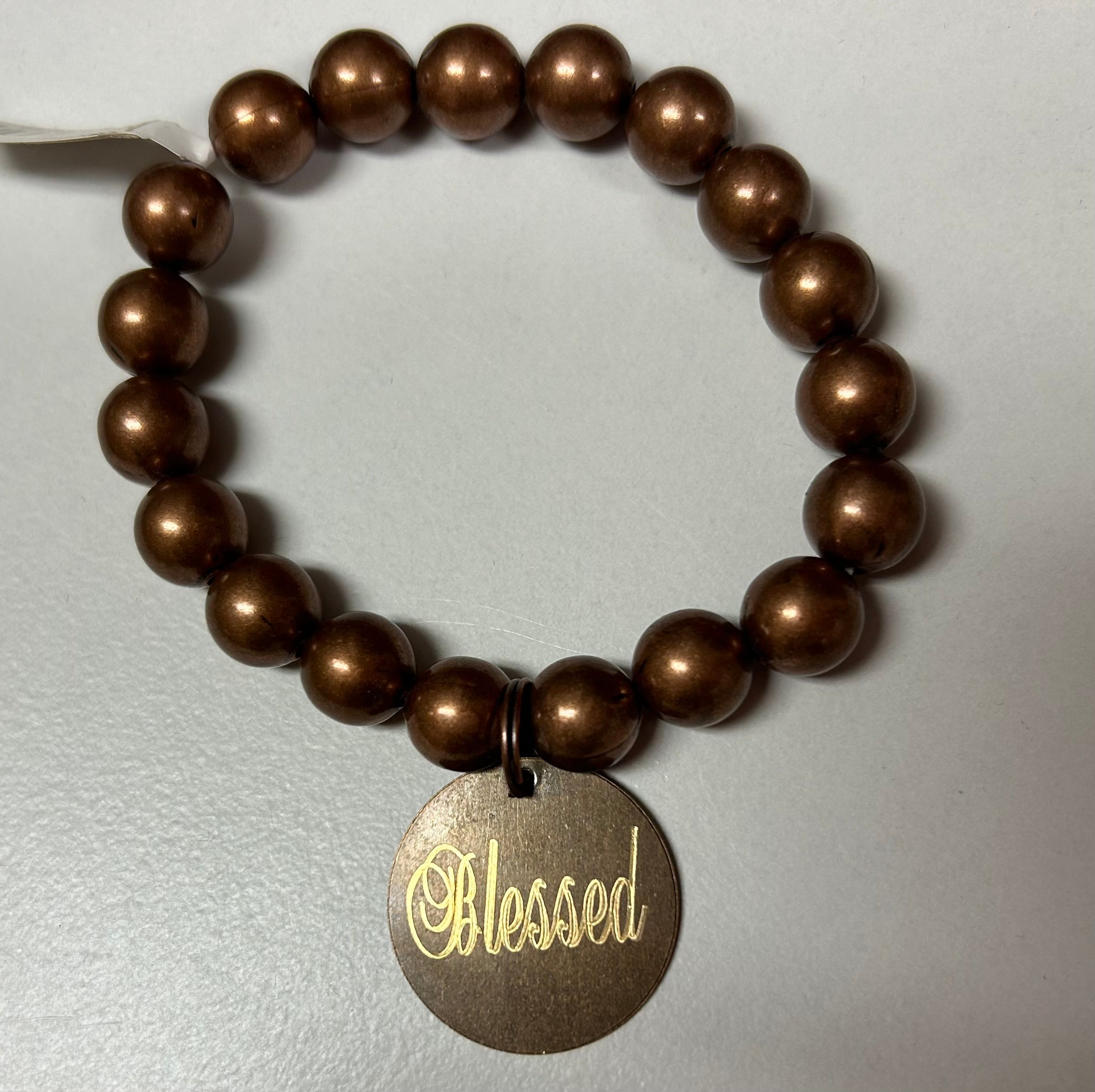 Inspirational Bracelet Antique Copper Blessed