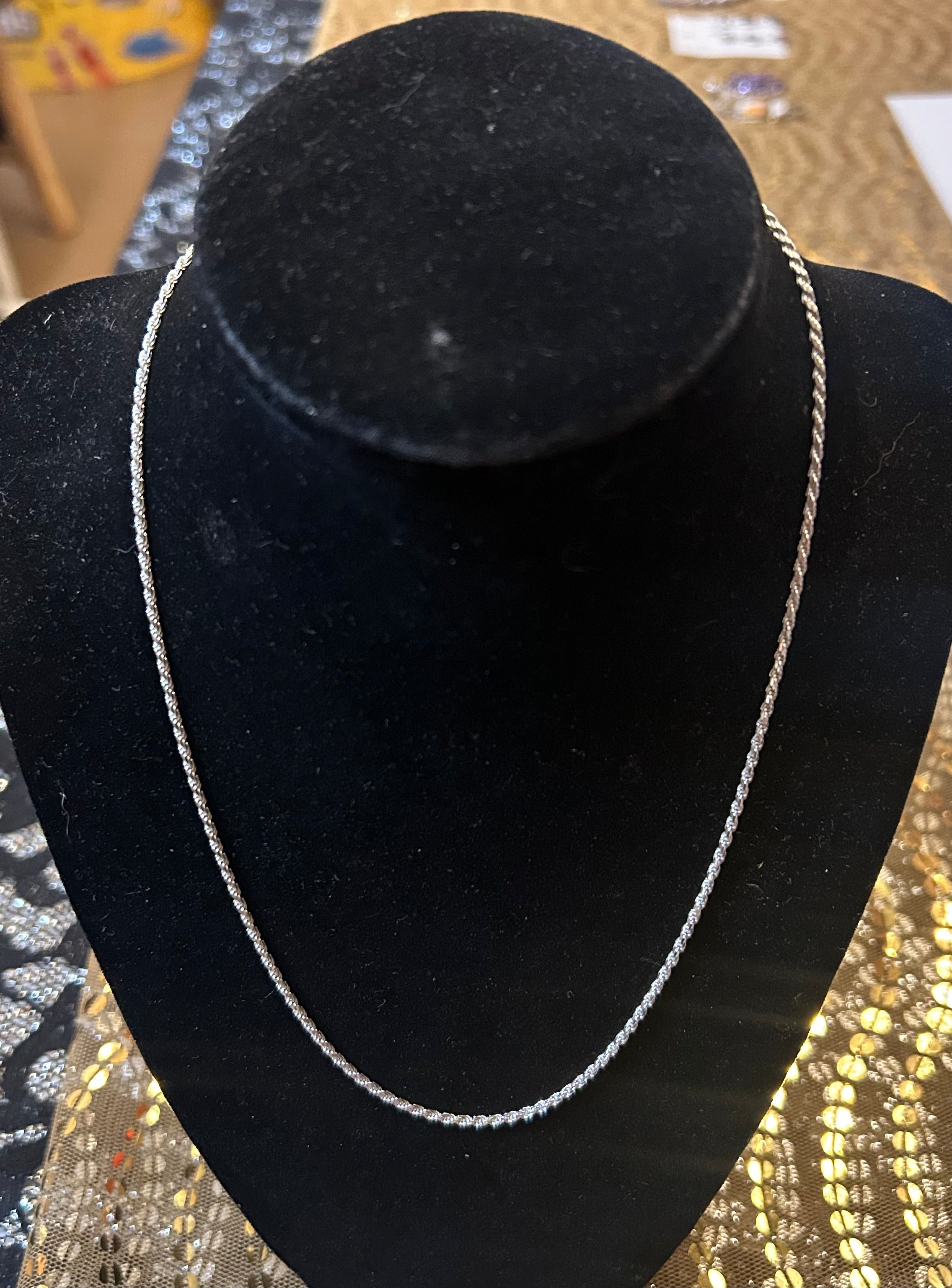 18" Silver Rope Chain