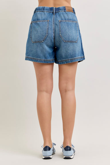  Judy Blue Featherweight Baggy Shorts | High Waist | The Bronze Butterfly