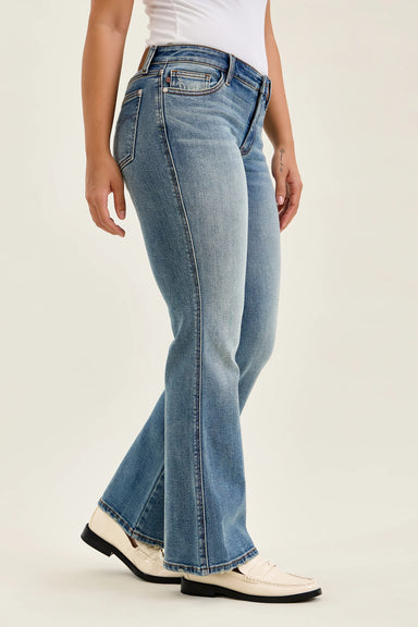  Judy Blue Low Rise Bootcut Jeans | Genie Blue Wash | The Bronze Butterfly