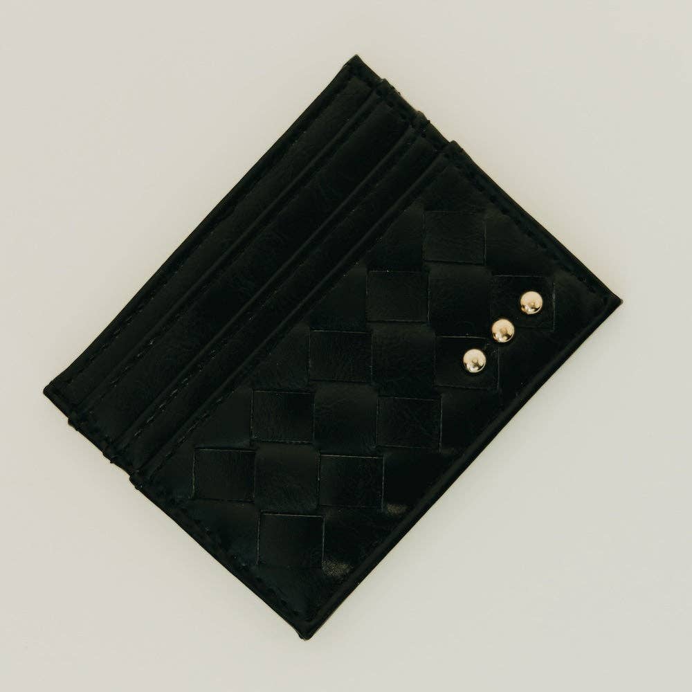 Mariah Woven Small Card Holder Wallet - The Bronze Butterfly