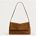 Miranda Faux Suede Flap Crossbody Bag - The Bronze Butterfly