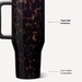 Mocha Tortoise HydroJug 32oz Traveler Tumbler - The Bronze Butterfly